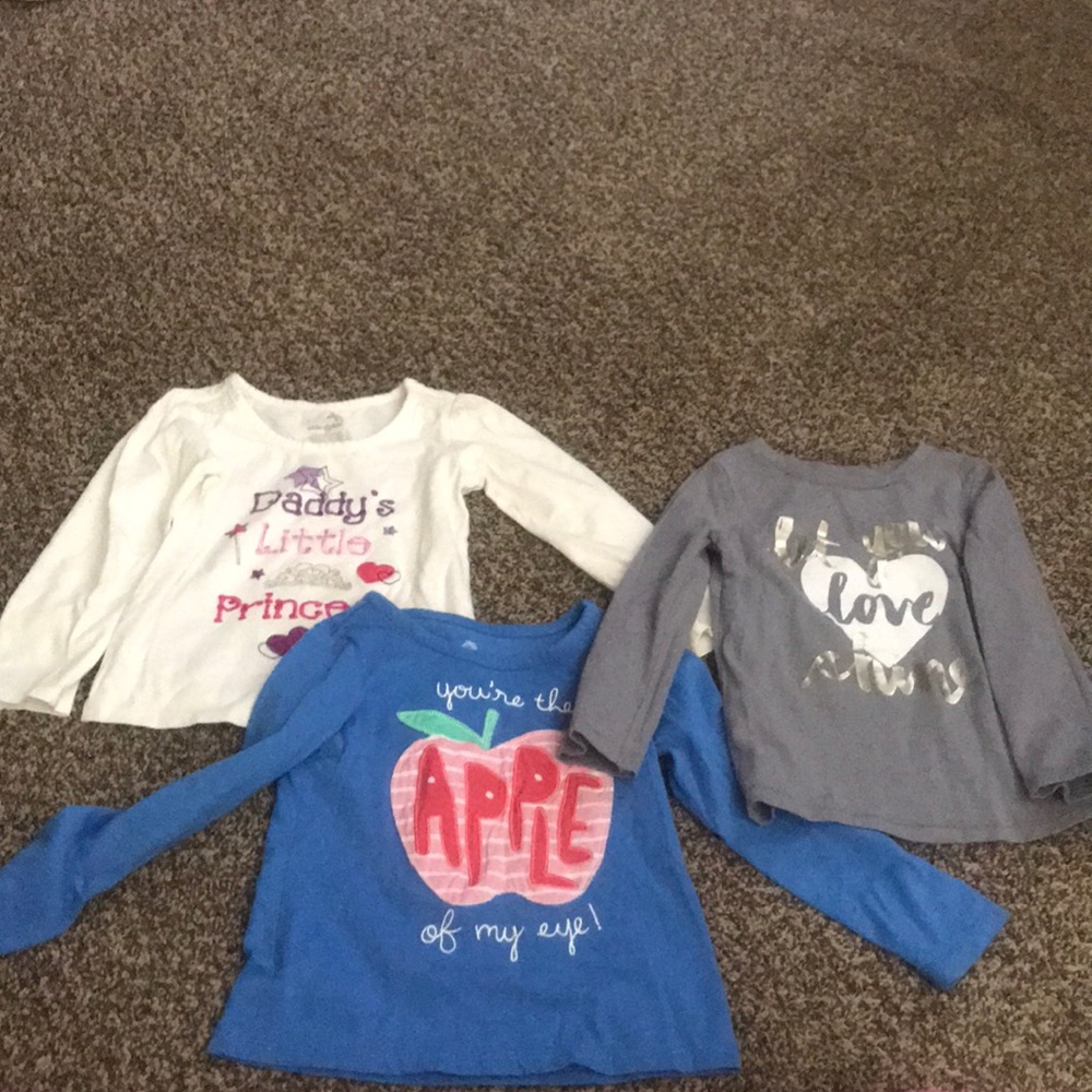 3T long sleeves girl shirts